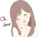 Warm Lady ENG :: @line_stickers
