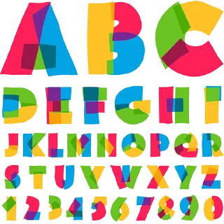 Alphabet Numbers @PunjabiSticker