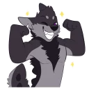 Monster Dog Stickers by Pulex