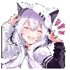 Catgirls in hoodies