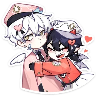 Почтальоны Любви: Ивэлтин и Юшио от @TgSticker