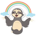Lazy Sloth @stickersb2b