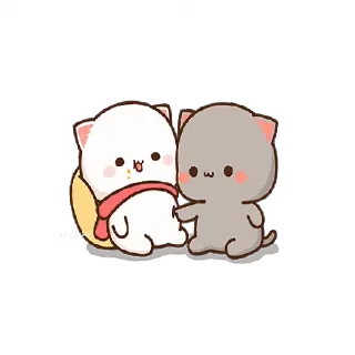 @Gifs_Gallery Peach and Goma 🐣💝✨ :: @fStikBot