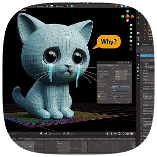 😿