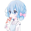 Голубая девочка @Nyasticks