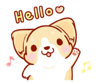 corgi in-love | @cutestickers4you