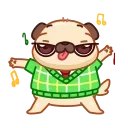 Мопсик @tgsticker