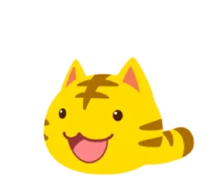Yellow Cat @stickersb2b