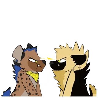 Cute Hyena @stickersb2b