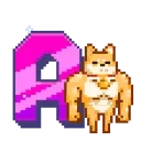 Стикерный алфавит ВК @stickers_vk