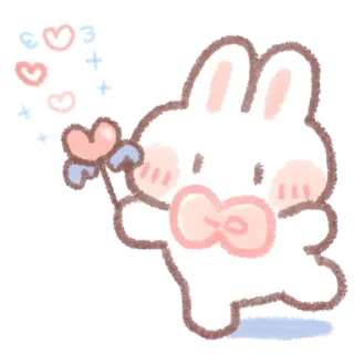 кролик! ➝ @benti_stickers 🐰💕