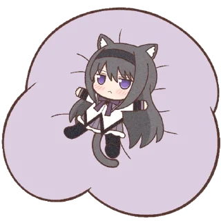 Homura Akemi Neko || @cirnovarenie