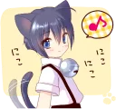 Boy of a black cat :: @line_stickers