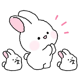 Lovely Rabbit Tozzi @SbornikStickers