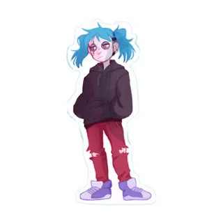 Sally Face by reroro (@TgSticker)