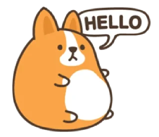 belly corgi | @cutestickers4you