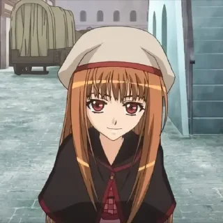Волчица и пряности @anime_stickerr