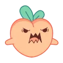 Sassy Peach | @discord_stickers