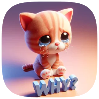 😿