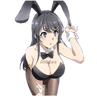 @STIKERFORALL BUNNY GIRL SENPAI