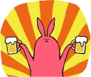 Pink Rabbit @stickersb2b