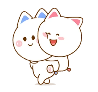 Neko & Goya @CuteStickery