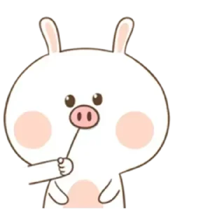 Puffy Rabbit 2 @SbornikStickers