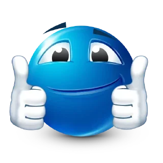 Blue Emoji @SbornikStickers