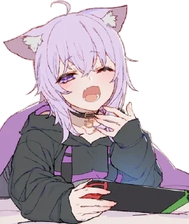 Nekomata Okayu @Anak_kucing_stiker