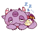 Kaiju Nemuke Sticker-English ver.