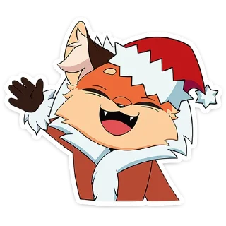 Новогодняя Алиса -  @stickers_vk