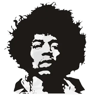 Jimi Hendrix @stickersb2b
