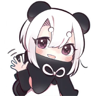 Девочка панда @Nyasticks