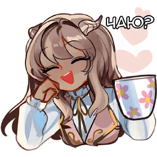 Молоко и Йогурт @anime_stickerr