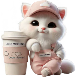 Розовый котёнок @Nyasticks2