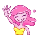 Девочка Жвачка @TgSticker