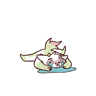 😿