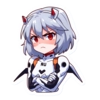Ayanami Rei by Ai × @NeuralStickers