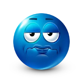 Blue emoji