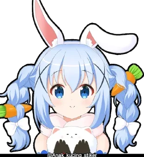 Usada Pekora (Chibi) @Anak_kucing_stiker