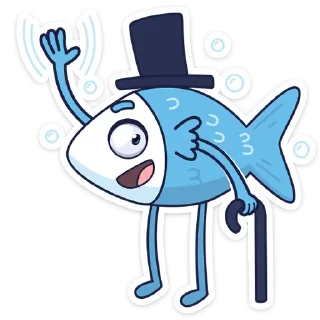 mr. Fish :: @AuthorStickers