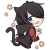 Чёрный котёнок 2 @Nyasticks