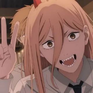 Человек бензопила @anime_sticks