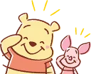 Pooh and Piglet (Lovely) :: @line_stickers