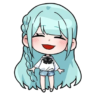 Blue girl [@TodorokiShouto]