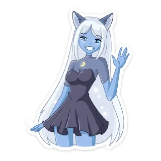 Лунная Мелани @TgSticker