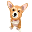 Corgi Dog @stickersb2b