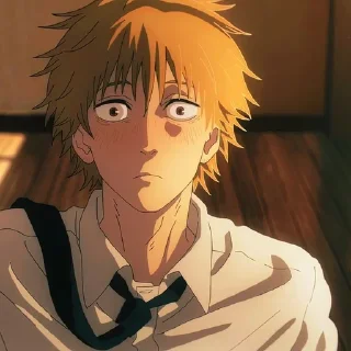Человек бензопила @anime_sticks