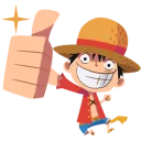 Animated ONE PIECE @Nekosticker