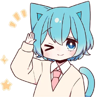 Голубой котик 2 @Nyasticks